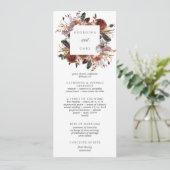 Butterum & Plum huwelijksceremonie programma Programmakaart (Staand voorkant)