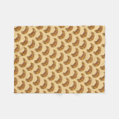 Buttery Croissant Crescent French Breakfast Pastry Fleece Deken (Voorkant (Horizontaal))