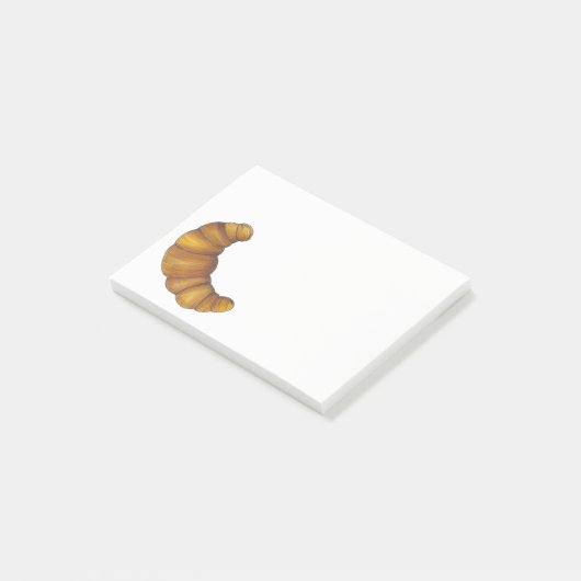 Buttery Croissant Crescent French Breakfast Pastry Post-it® Notes (Schuin)