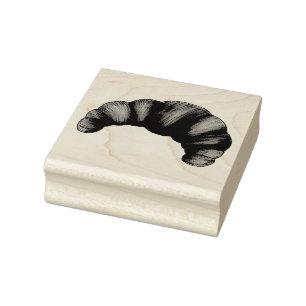 Buttery Flaky Croissant French Crescent Pastry Rubberstempel