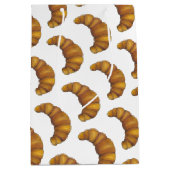 Buttery Flaky Golden Croissant French Pastry Food Medium Cadeauzakje (Voorkant)