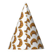 Buttery Flaky Hot Croissant Pastry French Food Feesthoedjes (Achterkant)