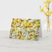 Buttery popcorn achtergrond kaart (Gele Bloem)