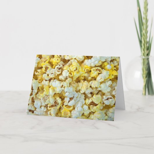 Buttery popcorn achtergrond kaart (Voorkant)