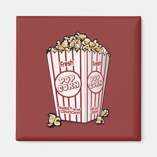 Buttery Popcorn Film Fan Magneet (Voorkant)