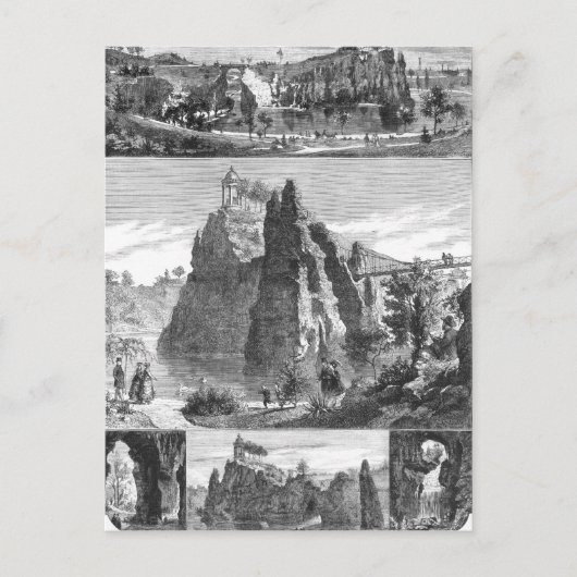 Buttes-Chaumont park, New Paris Briefkaart (Voorkant)