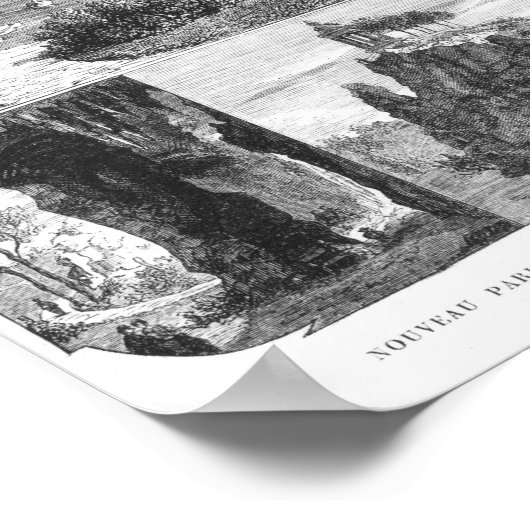 Buttes-Chaumont park, New Paris Poster (Hoek)