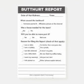 Butthurt Rapportformulier Post-it® Notities, 10 x Notes (Voorkant)