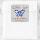 Buttly rustieke Vrijgezellenfeest vierkante Sticke Vierkante Sticker (Tas)