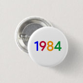 Button 1984 - Pinback (Voorkant /achterkant)