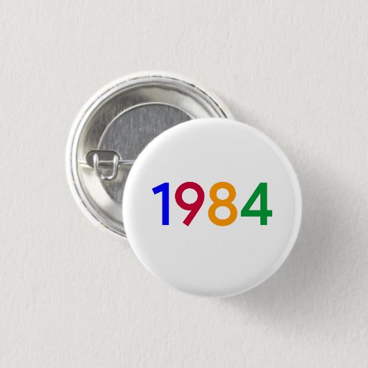Button 1984 - Pinback (Voorkant /achterkant)