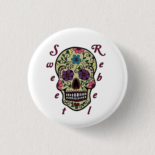 Button 1 1/4 inch - Sweet Rebel (Voorkant)