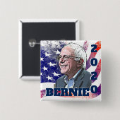 Button 2020 Verkiezingssteun Bernie Sanders (Voorkant /achterkant)
