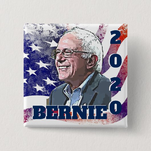Button 2020 Verkiezingssteun Bernie Sanders (Voorkant)