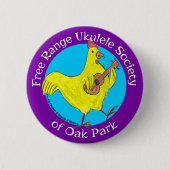 Button 2,5-inch Ukulele Society of Oak Park Free R (Voorkant)