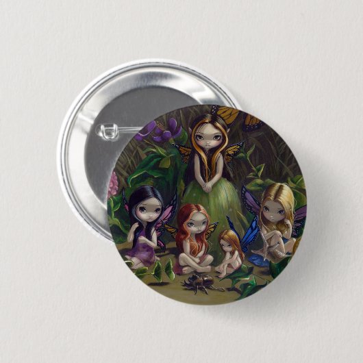 Button "A Gathering of Faeries" (Voorkant /achterkant)