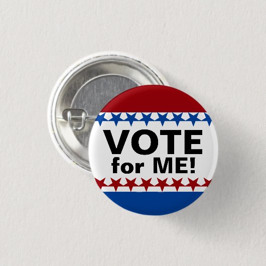 Button Aangepaste campagne stemmen (Voorkant /achterkant)