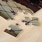 Button accordeon op stoel met bloemrijke stoel legpuzzel (Zijkant)