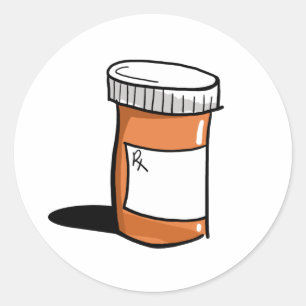 BUTTON ADHD-pil Ronde Sticker