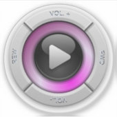 Button afspelen sticker (Voorkant)