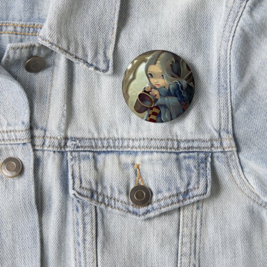 Button "Alannah and the Gargoyle" (In situ)