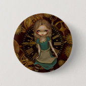 Button "Alice in Clockwork" (Voorkant)