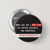 Button - Als je een rode vlag ziet... (Voorkant /achterkant)