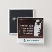 Button - Als mannen bedoeld waren om te hebben (Voorkant /achterkant)