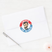 Button Amerikaanse Presidenten-campagne: #16 Linco Ronde Sticker (Envelop)