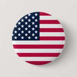 Button-Amerikaanse vlaggenronde Ronde Button 5,7 Cm
