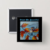 Button Ann Hayes Pixie Painting (Voorkant /achterkant)