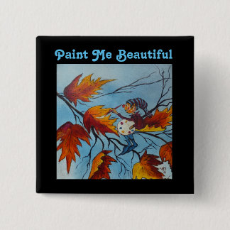 Button Ann Hayes Pixie Painting