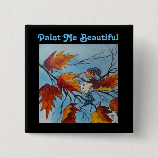 Button Ann Hayes Pixie Painting (Voorkant)