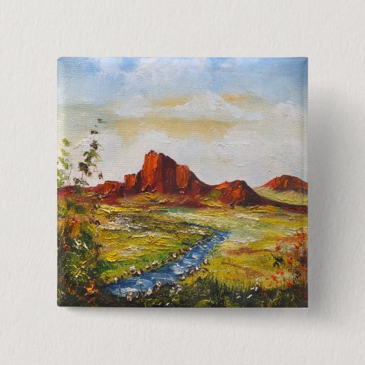 Button Ann Hayes Schilting Red Rock Canyan (Voorkant)