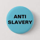 Button Anti-Savery Turuoise Blue (Voorkant)