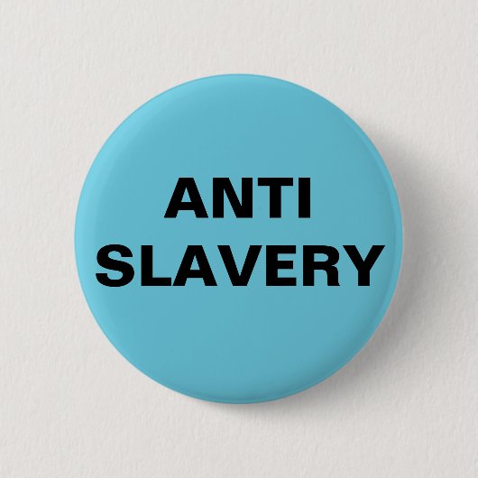Button Anti-Savery Turuoise Blue (Voorkant)