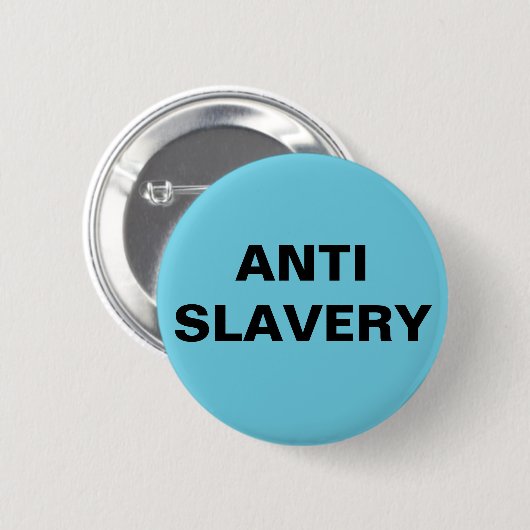 Button Anti-Savery Turuoise Blue (Voorkant /achterkant)