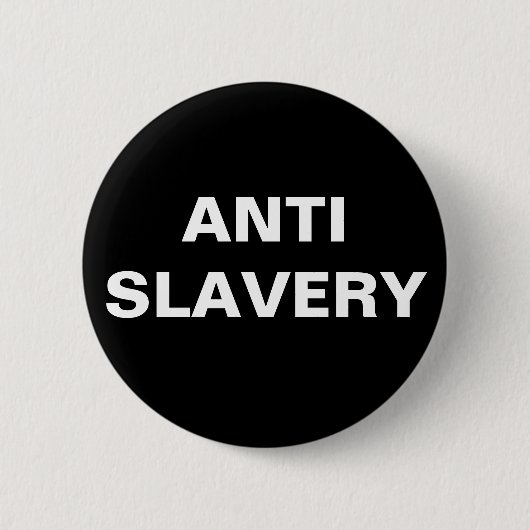 Button Anti-slavery Black (Voorkant)
