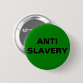Button Anti Slavery Green (Voorkant /achterkant)