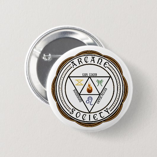 Button Arcane Society (Voorkant /achterkant)