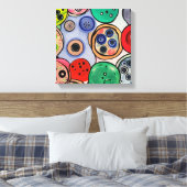 Button Art Canvas Afdruk (Insitu (Slaapkamer))