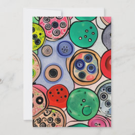 Button Art Feestdagenkaart