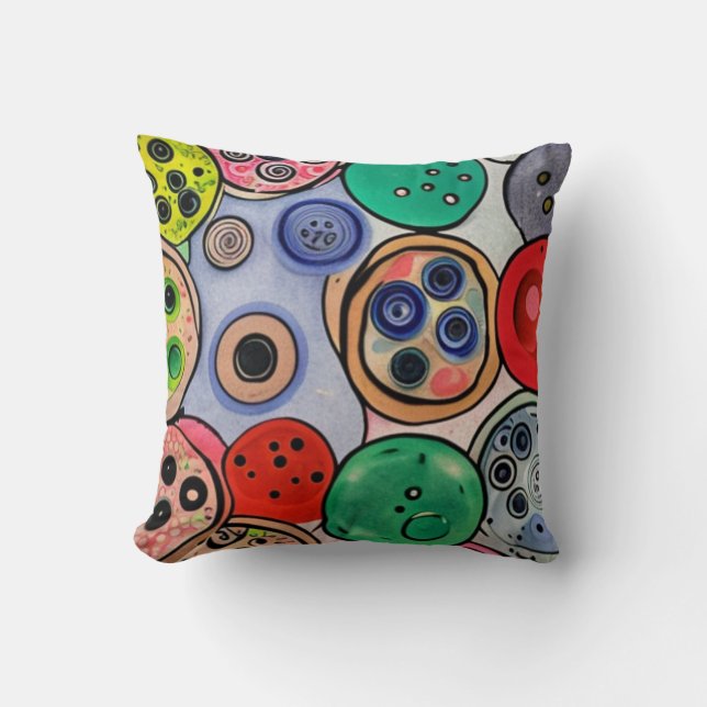 Button Art Kussen (Voorkant)