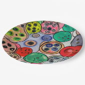 Button Art Papieren Bordje (Gekanteld)