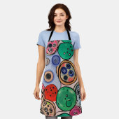 Button Art Schort (Gedragen)