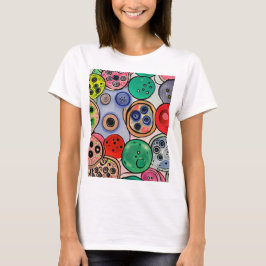Button Art T-shirt