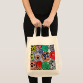 Button Art Tote Bag (Voorkant (product))