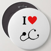 Button arts en student geneeskunde (Voorkant /achterkant)