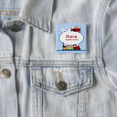 BUTTON Baby shower naam PLANE & TRAIN (In situ)