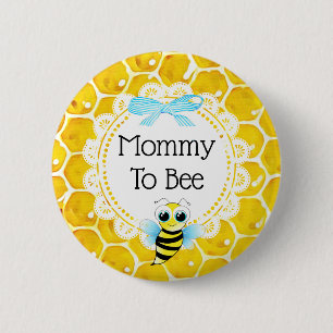 Button Baby shower van mama tot bijen